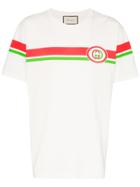 Gucci Gg Band Print T-shirt - White