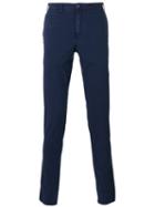 Pt01 - Stonewashed Chino Trousers - Men - Cotton/spandex/elastane - 46, Blue, Cotton/spandex/elastane