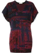 A.f.vandevorst 161 Tapestry Sweater, Women's, Size: 36, Red, Cotton/viscose/nylon