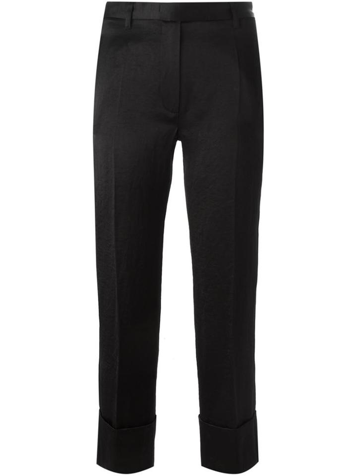 Ann Demeulemeester Blanche 'delight' Trousers, Women's, Size: 38, Black, Cotton/linen/flax/rayon/triacetate