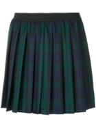 P.a.r.o.s.h. Plaid Pleated Skirt - Green