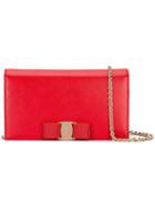 Salvatore Ferragamo - Vara Crossbody Bag - Women - Calf Leather - One Size, Women's, Red, Calf Leather