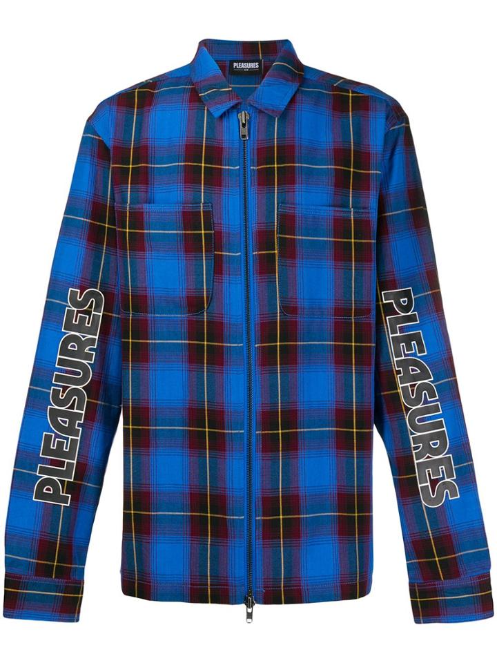 Pleasures Checked Shirt - Blue