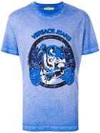 Versace Jeans Tiger Print T-shirt - Blue
