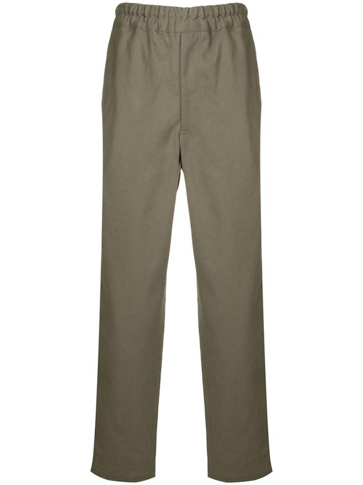 Comme Des Garçons Shirt Side Panelled Track Pants - Green