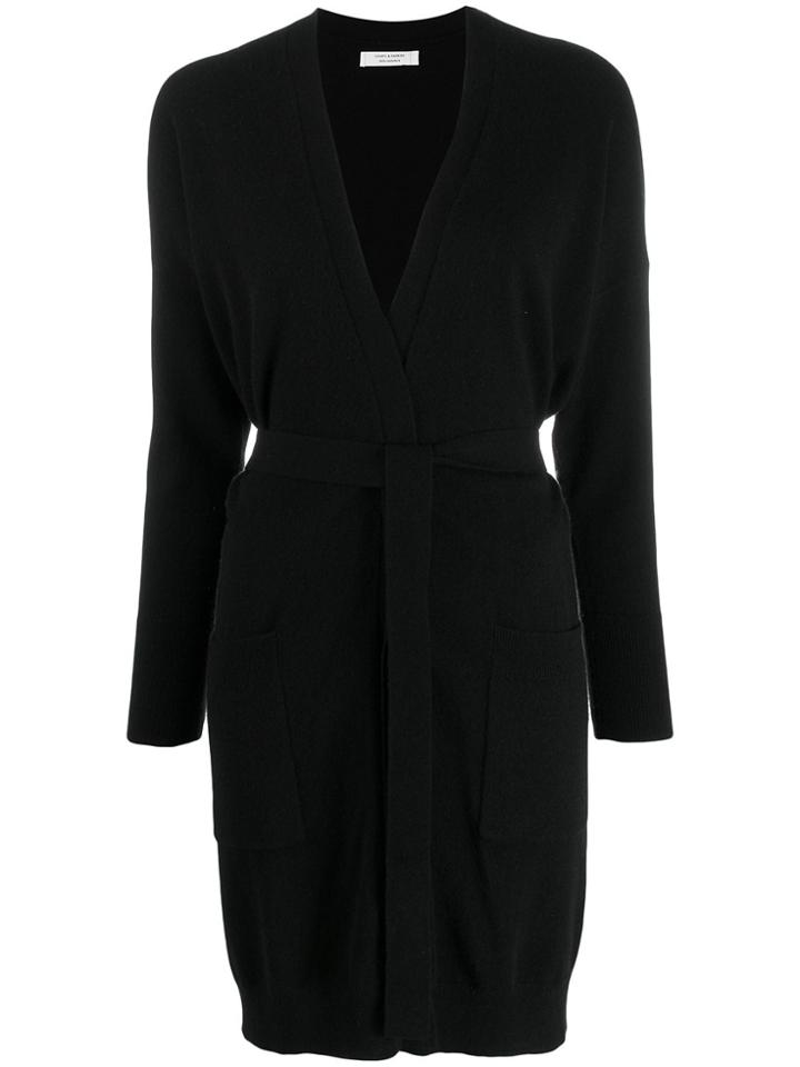 Chinti & Parker Longline Wrap Cardigan - Black