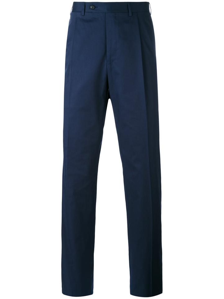 Canali - Tailored Trousers - Men - Cotton/spandex/elastane - 48, Blue, Cotton/spandex/elastane