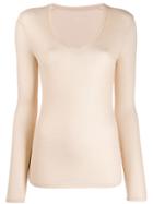 Majestic Filatures Slim-fit Ribbed Knit Top - Neutrals