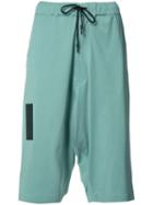 Y-3 Knee-length Shorts, Women's, Size: Medium, Green, Cotton