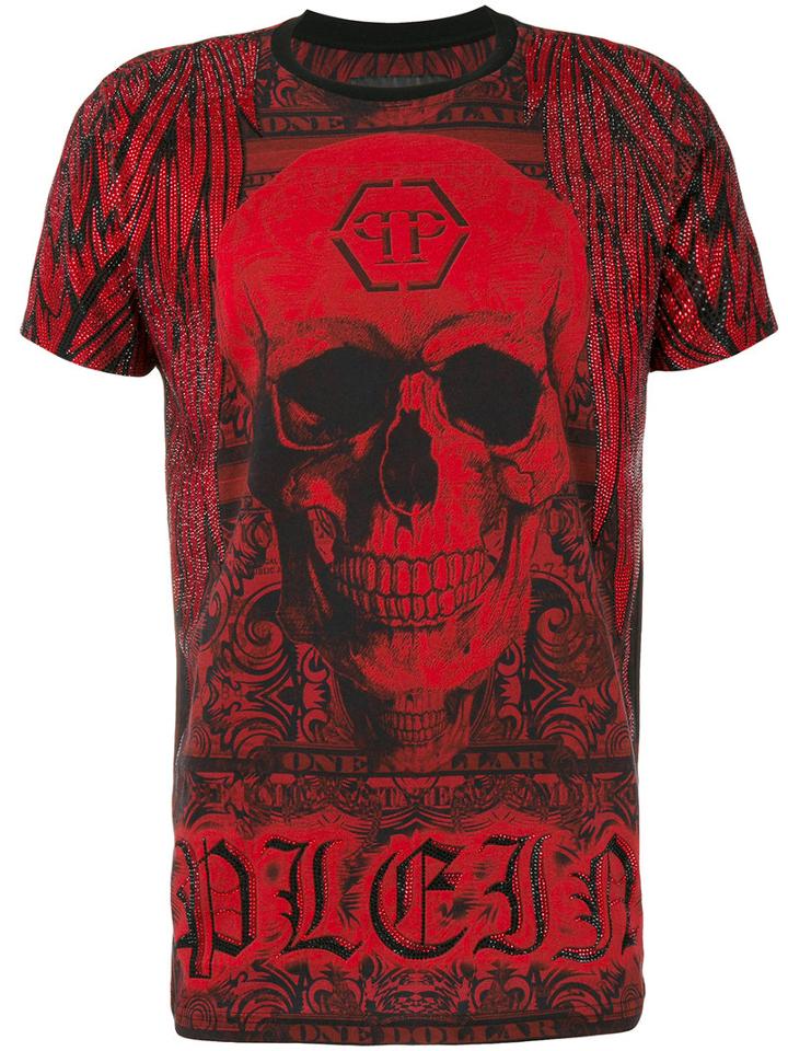 Philipp Plein - Cobalt T-shirt - Men - Cotton - Xl, Red, Cotton