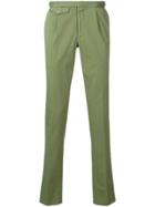 Incotex Pocket Chino Trousers - Green