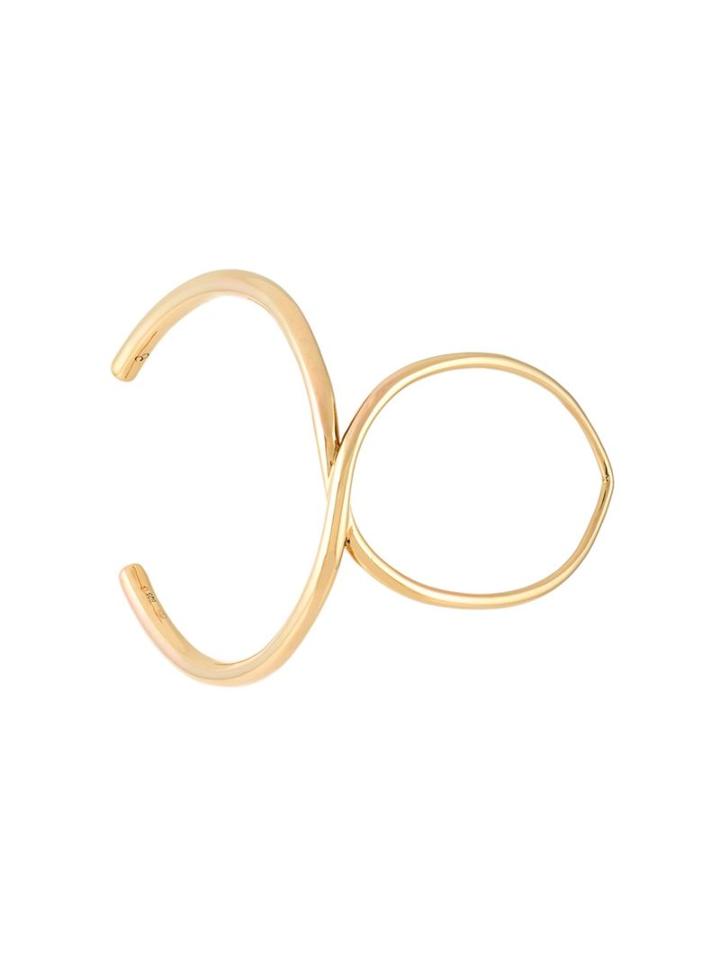 Charlotte Chesnais Structured Bangle, Women's, Metallic