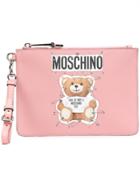 Moschino Toy Bear Clutch Bag - Pink
