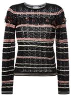 Red Valentino Ruffled Detail Jumper, Women's, Size: Small, Black, Cotton/polyester