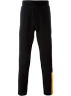 Mcq Alexander Mcqueen Contrast Detail Track Pants, Men's, Size: Large, Black, Cotton/polyurethane