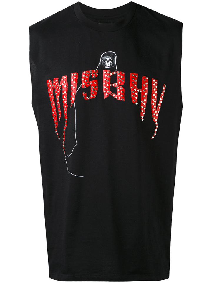 Misbhv - Logo Printed Tank Top - Men - Cotton - M, Black, Cotton