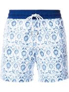 Venroy 'core Range' Printed Swim Shorts, Men's, Size: Xl, White, Polyester
