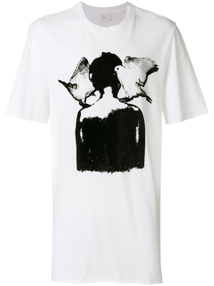 Lost & Found Ria Dunn Pigeon Graphic Print T-shirt - White