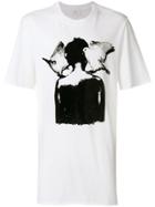 Lost & Found Ria Dunn Pigeon Graphic Print T-shirt - White
