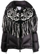 Sacai Knitted Panel Puffer Jacket - Black
