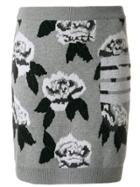 Thom Browne Boucle Rose Jacquard Mini Skirt - Grey