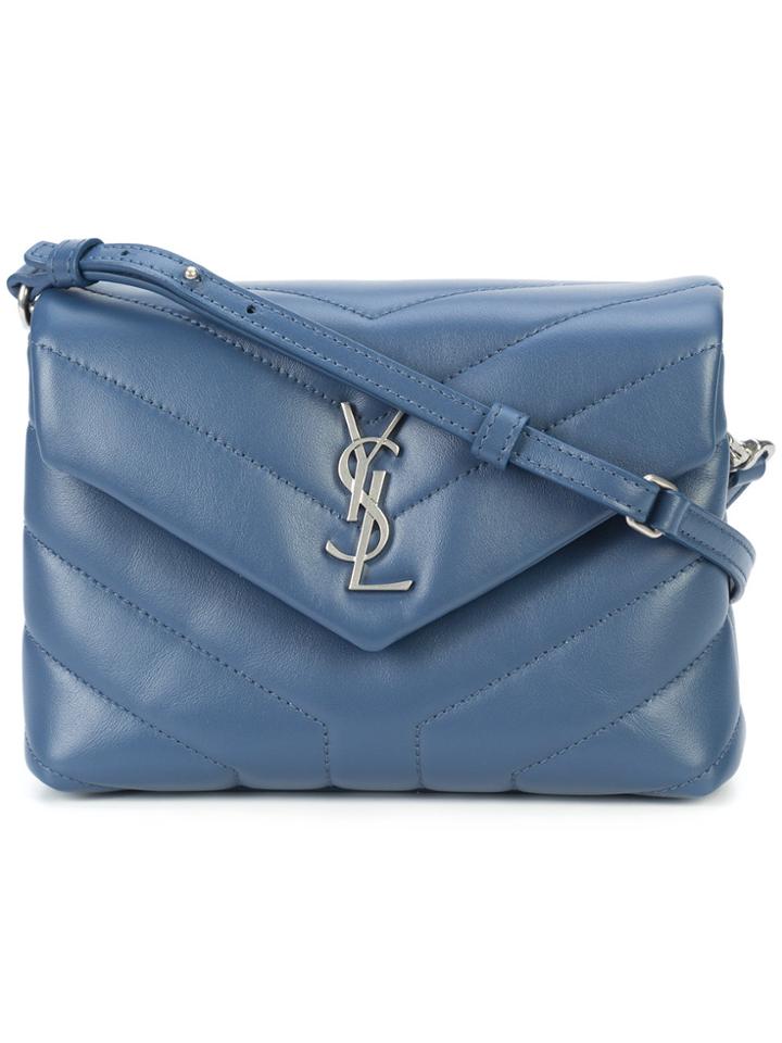 Saint Laurent Blue Toy Loulou Shoulder Bag