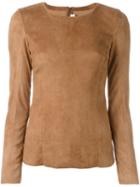 Drome Suede Zipped Top, Women's, Size: Xs, Brown, Suede