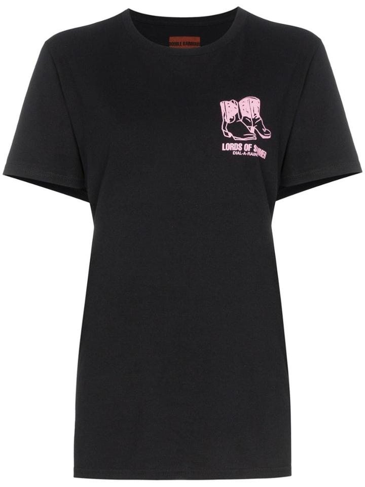 Double Rainbouu Lords Of Summer Printed T-shirt - Black