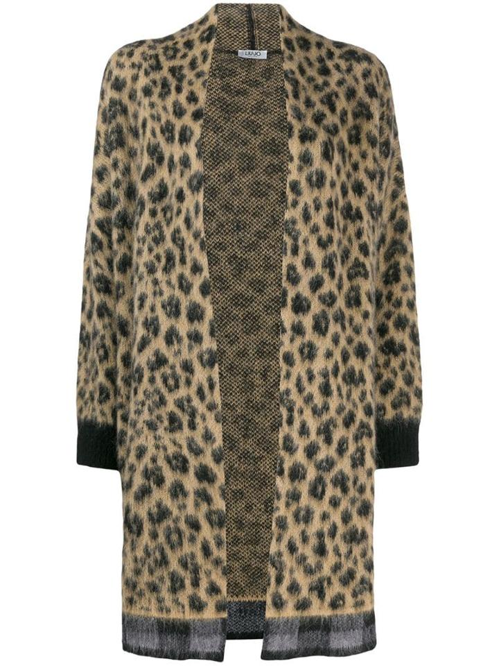 Liu Jo Animal Print Cardigan - Neutrals