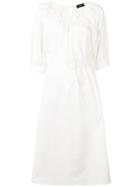 Joseph Ruched Prairie Style Dress - White