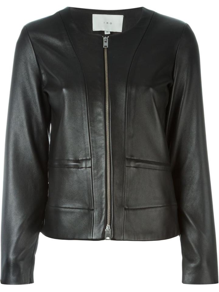 Iro 'analie' Jacket, Women's, Size: 40, Black, Lamb Skin/acetate/nylon