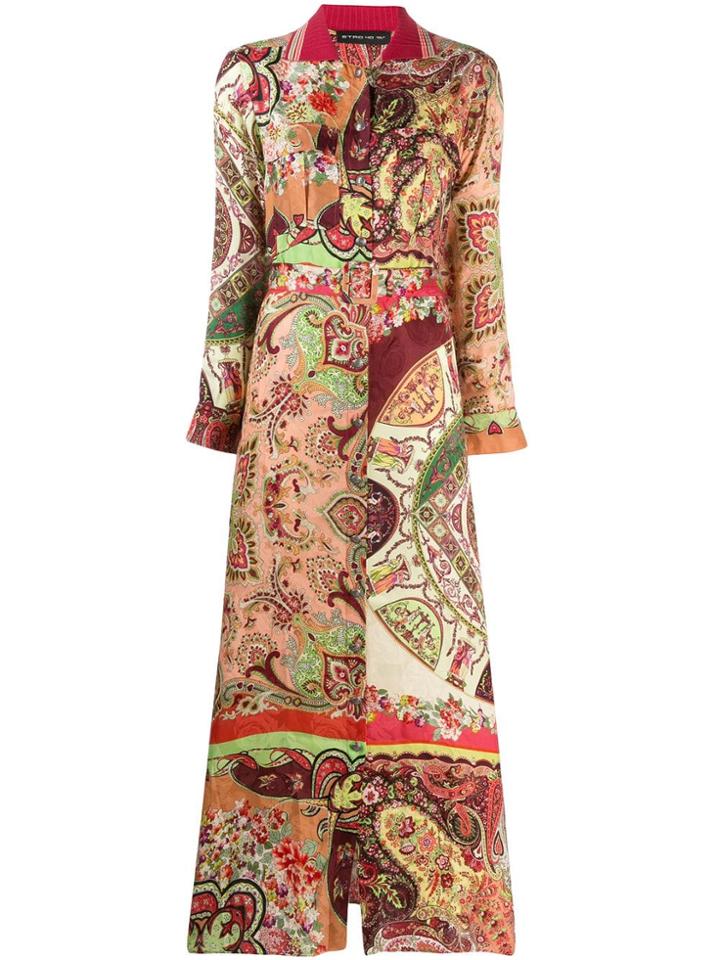 Etro Multicoloured Print Dress - Pink