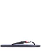 Mc2 Saint Barth Crab Print Flip Flops - Black