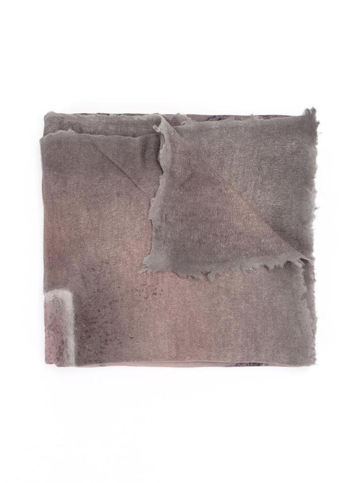 Avant Toi Frayed Scarf, Adult Unisex, Pink/purple, Silk/cashmere