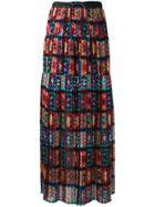 Sacai Crochet Lace Pleated Skirt - Multicolour