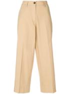 Barena Flared Cropped Trousers - Nude & Neutrals