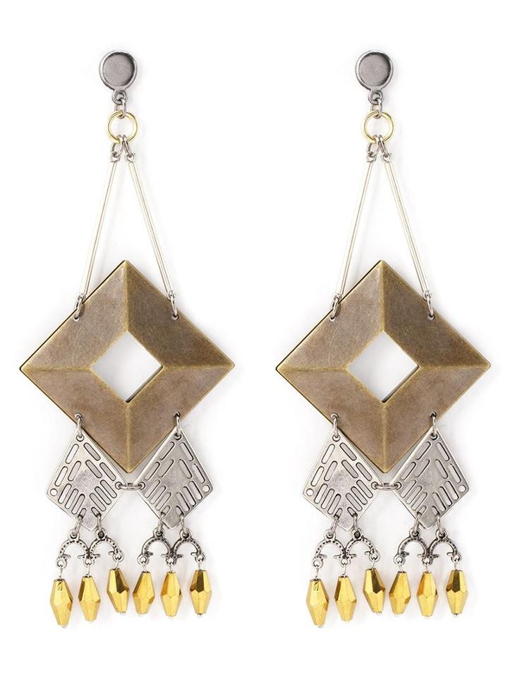 Emannuelle Junqueira Geometric Applique Earring