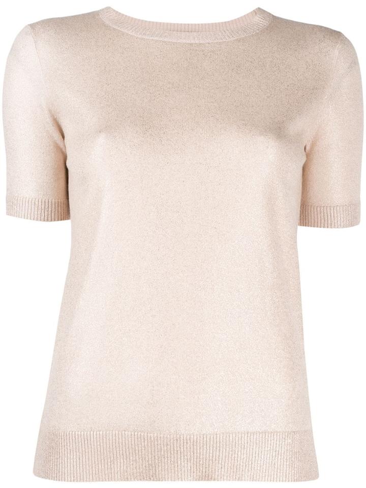 Max Mara Studio Just Knitted Top - Neutrals