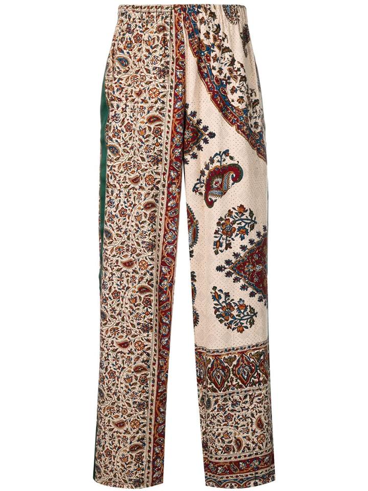 Paria Farzaneh Patchwork Paisley Trousers - Neutrals