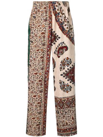 Paria Farzaneh Patchwork Paisley Trousers - Neutrals