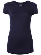 Majestic Filatures Round Neck T-shirt, Women's, Size: 2, Blue, Spandex/elastane/viscose