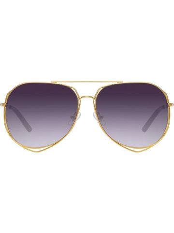 Linda Farrow Matthew Williamson Sunglasses - Gold