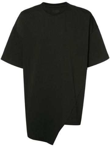 Bmuet(te) Oversized Asymmetric T-shirt, Men's, Size: Medium, Black, Cotton
