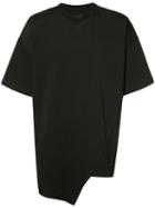 Bmuet(te) Oversized Asymmetric T-shirt, Men's, Size: Medium, Black, Cotton