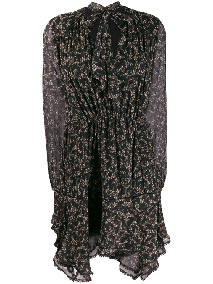 Jonathan Simkhai Floral-print Asymmetric Dress - Black