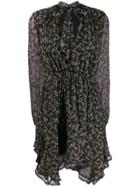 Jonathan Simkhai Floral-print Asymmetric Dress - Black