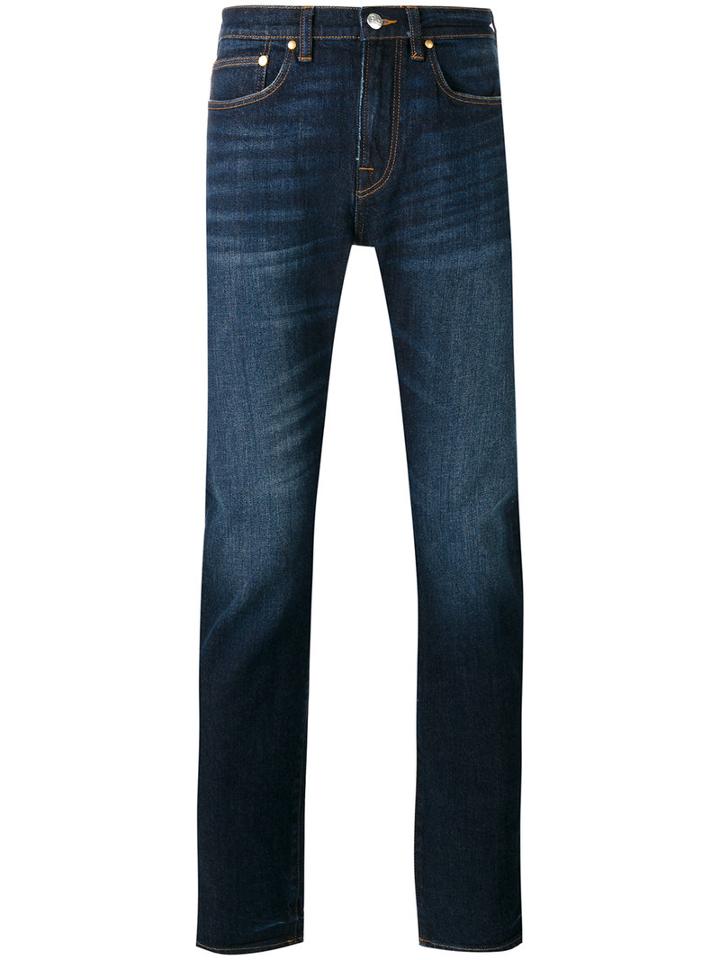 Ps By Paul Smith Mid-rise Straight Jeans, Men's, Size: 30, Blue, Cotton/polyurethane