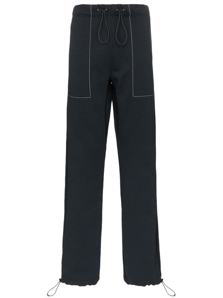 Portvel Drawstring Sweatpants - Black