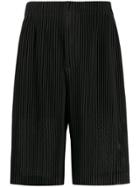 Homme Plissé Issey Miyake Ribbed Shorts - Black