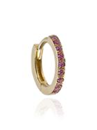 Alemdara Nuran Sapphire Hoop Earring - Metallic